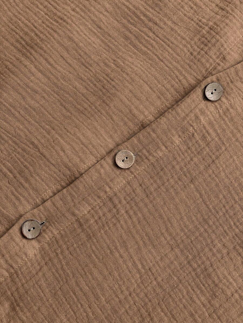 Saia Feminina de Algodão Comprimento Médio com Botões - Rossela. Plus Size