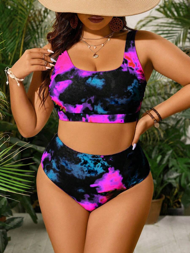 Biquini Feminino com Estampa Aleatória - Evelyn. Plus Size