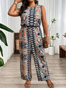 Macaquinho Feminino Sem Mangas e Cintura Elástica - Bella. Plus Size