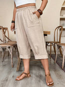 Calça Feminina de Imitação de Linho - Tayla. Plus Size