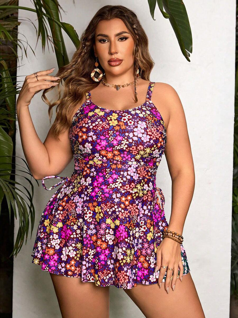 Tankini Feminino Decote em U, Laço - Lorraine. Plus Size