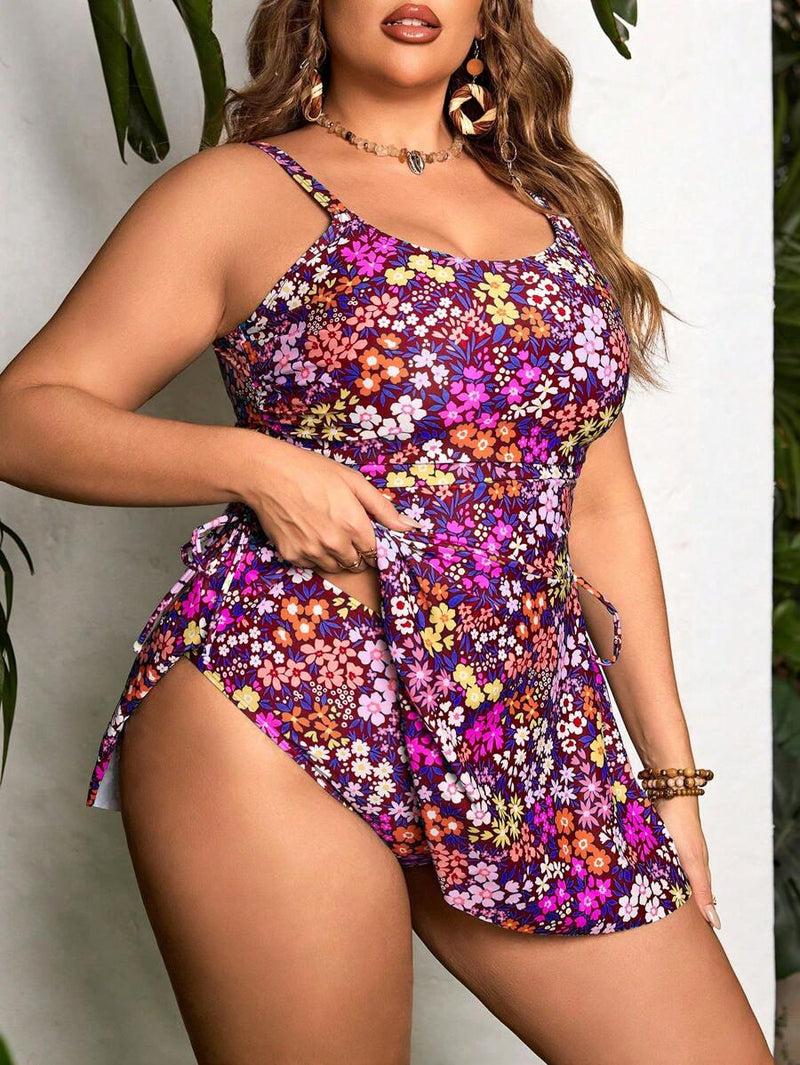 Tankini Feminino Decote em U, Laço - Lorraine. Plus Size