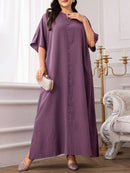 Túnica feminina com Botões Frontal - Nadeska. Plus Size