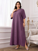 Túnica feminina com Botões Frontal - Nadeska. Plus Size