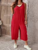 Macacão Feminino sem mangas e Botão Frontal - Luana. Plus Size