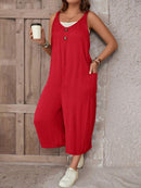 Macacão Feminino sem mangas e Botão Frontal - Luana. Plus Size