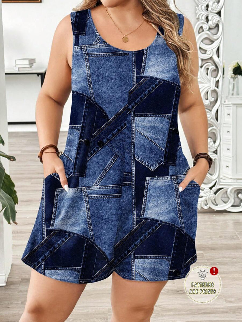 Macacão Feminino com Bolso - Felippa. Plus Size