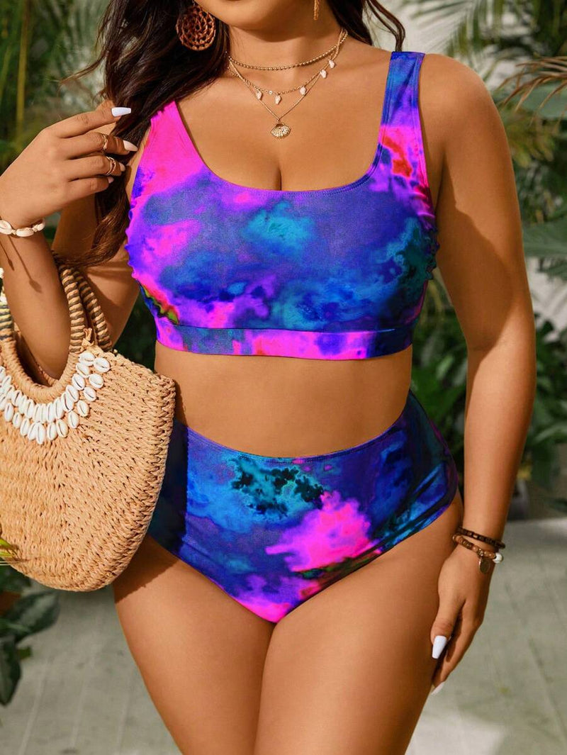 Biquini Feminino com Estampa Aleatória - Evelyn. Plus Size