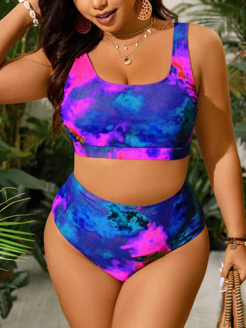 Biquini Feminino com Estampa Aleatória - Evelyn. Plus Size