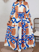 Vestido Feminino Longo de Manga Média - Mayra. Plus Size