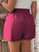 Short Feminino de Cintura com Cordão e Bolsos - Anastasia. Plus Size