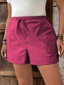 Short Feminino de Cintura com Cordão e Bolsos - Anastasia. Plus Size