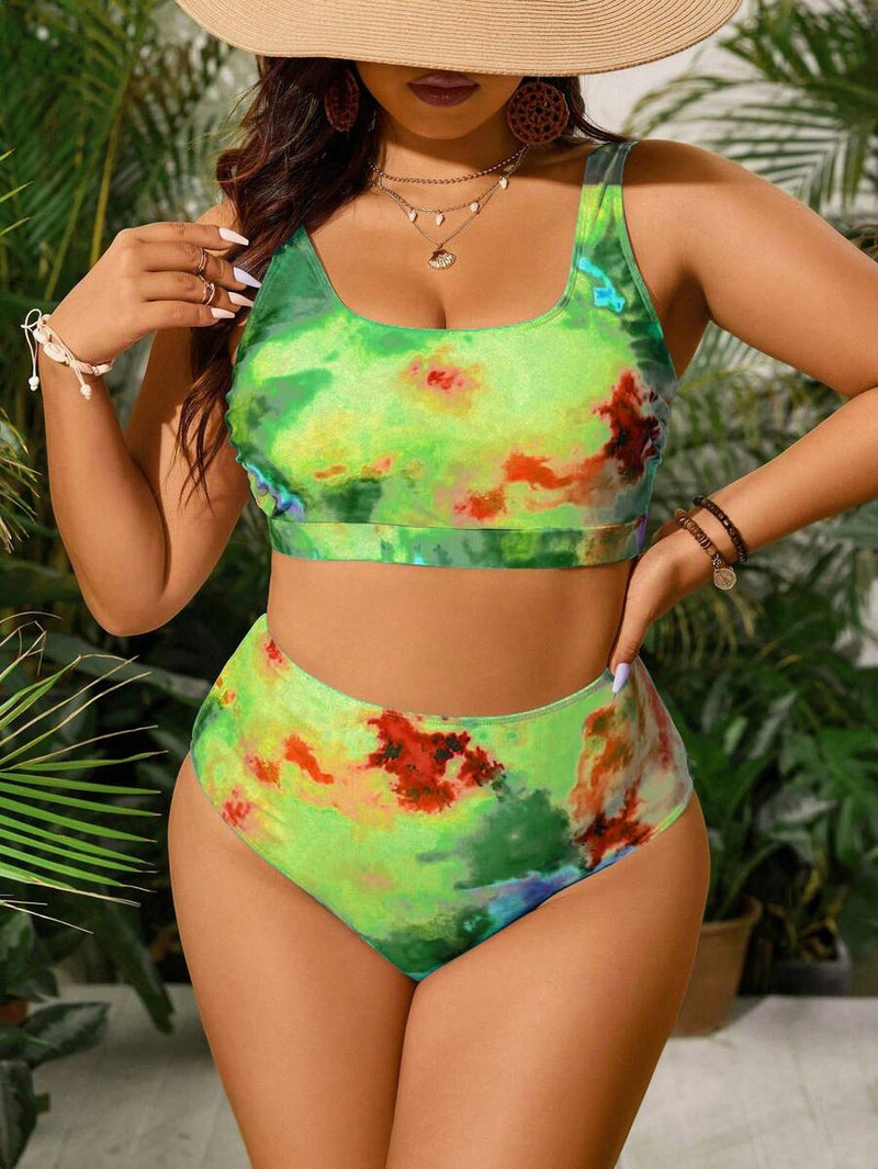 Biquini Feminino com Estampa Aleatória - Evelyn. Plus Size