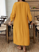 Túnica Casual Feminina com Decote Entalhado - Amira. Plus Size