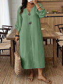 Túnica Casual Feminina com Decote Entalhado - Amira. Plus Size