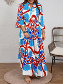 Vestido Feminino Longo de Manga Média - Mayra. Plus Size