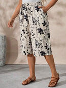 Calça Capri Feminina de Perna Larga - Layne. Plus Size