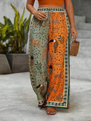 Calça Feminina de Perna Larga - Luana. Plus Size