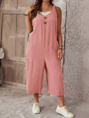 Macacão Feminino sem mangas e Botão Frontal - Luana. Plus Size