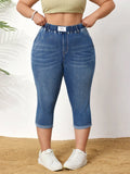 Calça jeans Feminina de Cintura Alta - Pierla. Plus Size