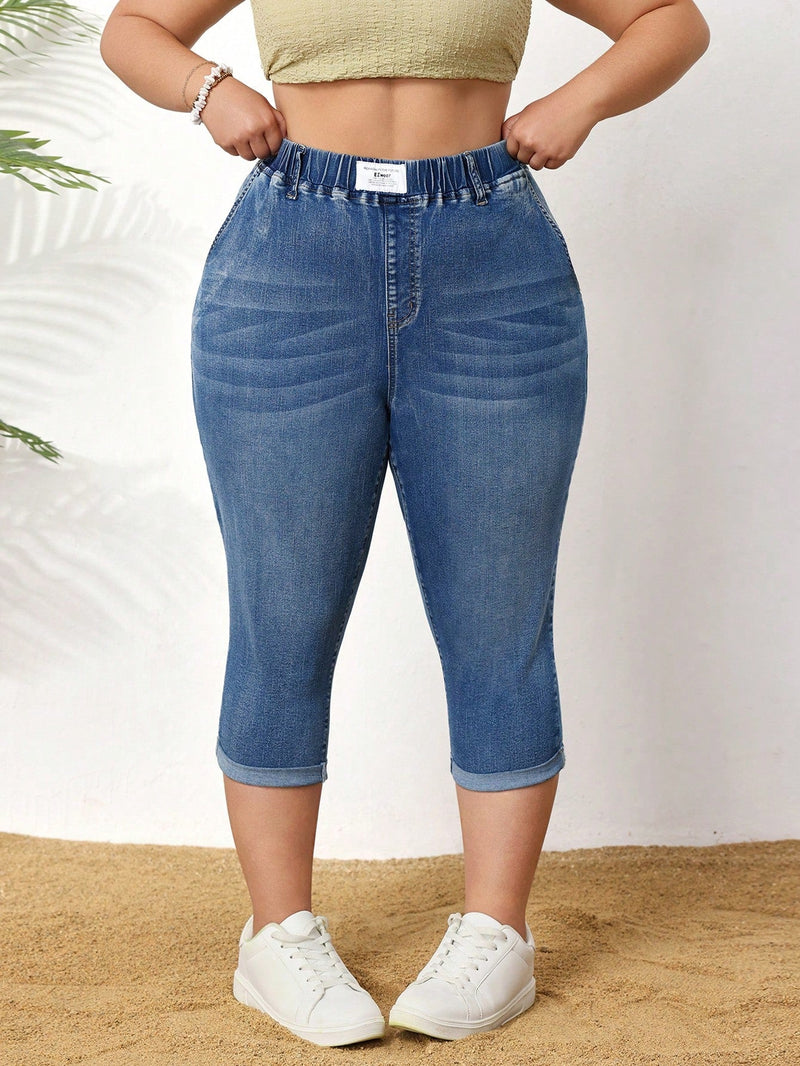 Calça jeans Feminina de Cintura Alta - Pierla. Plus Size