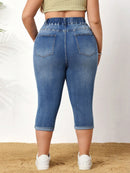Calça jeans Feminina de Cintura Alta - Pierla. Plus Size