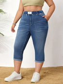 Calça jeans Feminina de Cintura Alta - Pierla. Plus Size