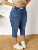 Calça jeans Feminina de Cintura Alta - Pierla. Plus Size