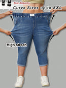 Calça jeans Feminina de Cintura Alta - Pierla. Plus Size