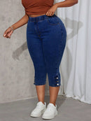 Calça Jeans Feminina Skinny, Elástica, com Fenda Lateral - Evelin