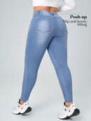 Calça Jeans Feminina Com Cintura Elástica - Diana. Plus Size
