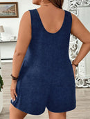 Macacão Feminino com Bolso - Felippa. Plus Size