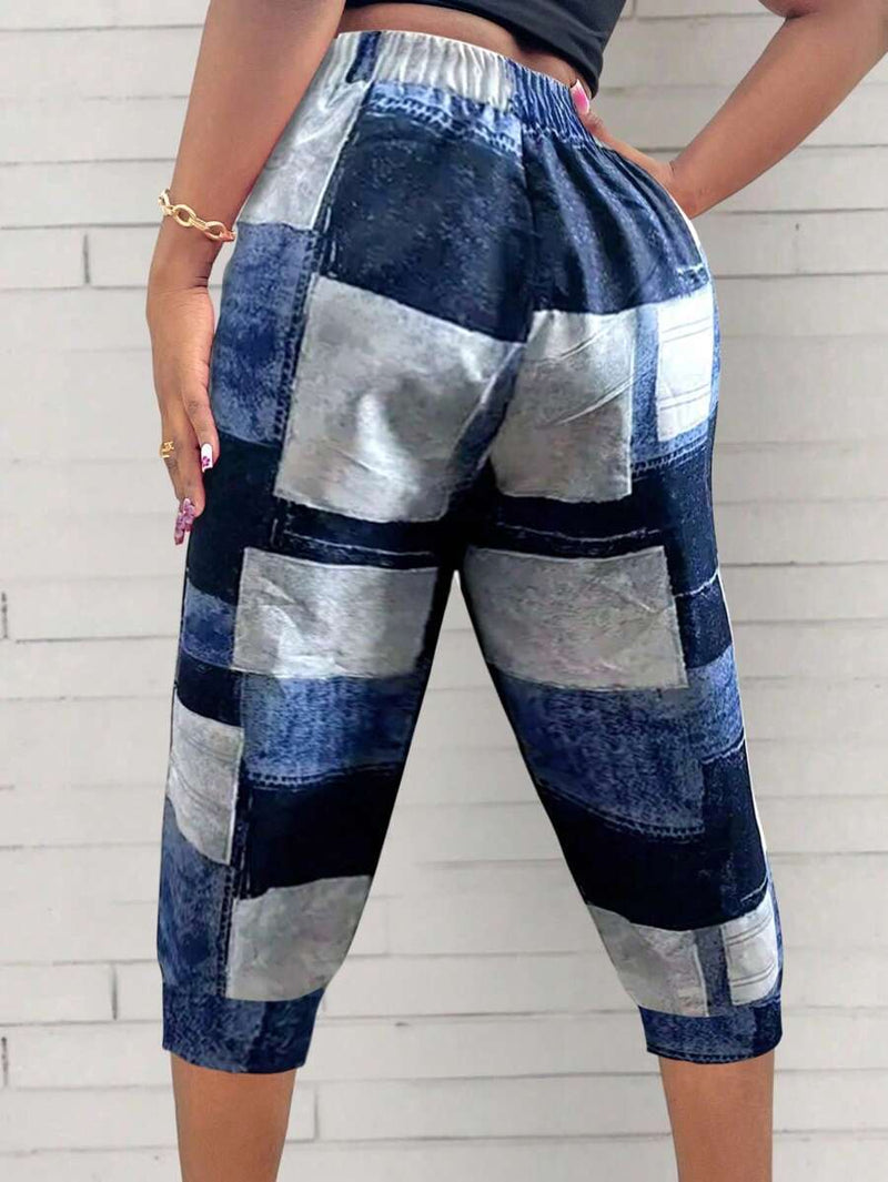 Calça Feminina Cordão na Cintura - Yvi - Plus Size