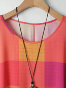 Vestido Feminino Casual de Manga Curta - Camille. Plus Size