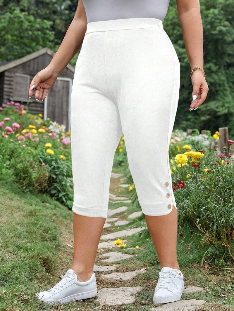 Calça Feminina Capri Slim Fit - Maitê. Plus Size