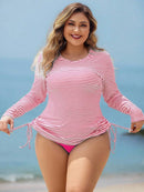 Conjunto de Tankini Feminino 2 peças de Manga Longa - Ceila. Plus Size