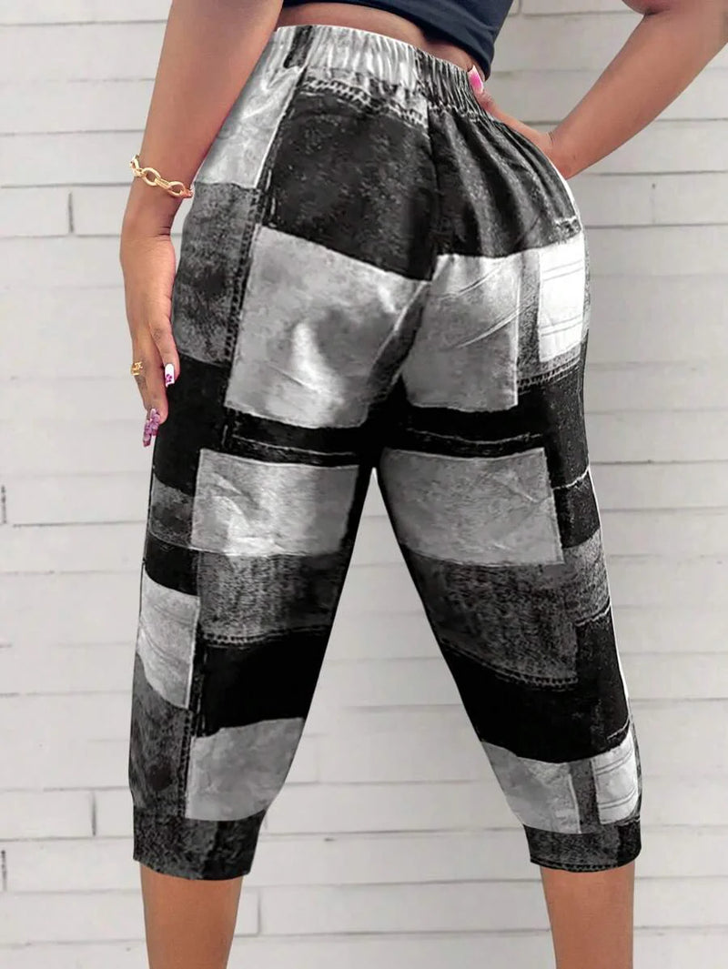 Calça Feminina Cordão na Cintura - Yvi - Plus Size