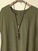 Vestido Feminino Casual de Manga Curta - Camille. Plus Size