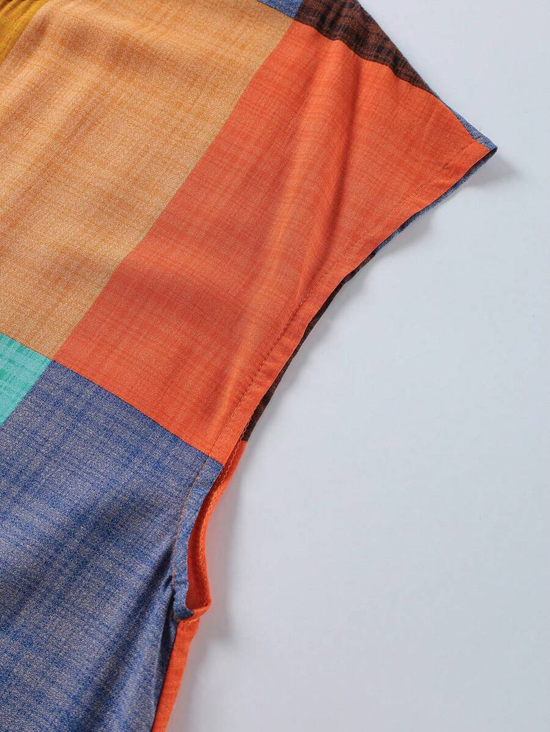 Vestido Feminino Casual de Manga Curta - Camille. Plus Size