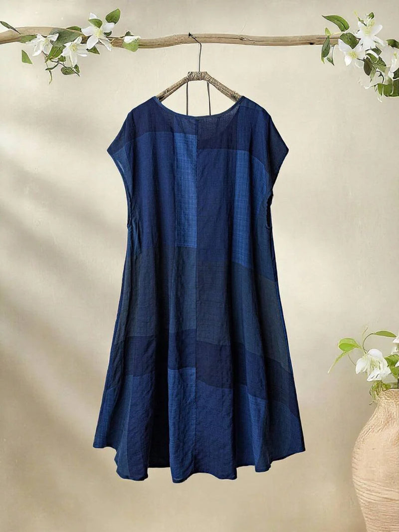 Vestido Feminino Casual de Manga Curta - Camille. Plus Size