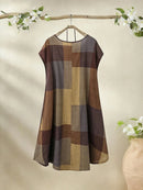 Vestido Feminino Casual de Manga Curta - Camille. Plus Size