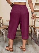 Calça Feminina de Imitação de Linho - Tayla. Plus Size