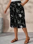 Calça Capri Feminina de Perna Larga - Layne. Plus Size