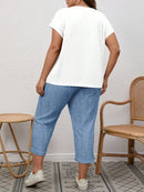 Conjunto Feminino de 2 peças de Calça e Blusa - Lorena. Plus Size