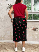 Conjunto Feminino de 2 peças de Saia e Top - Celina. Plus Size