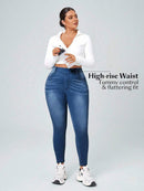 Calça Jeans Feminina Com Cintura Elástica - Diana. Plus Size