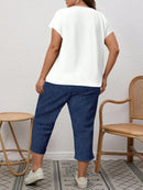 Conjunto Feminino de 2 peças de Calça e Blusa - Lorena. Plus Size