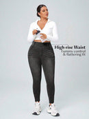 Calça Jeans Feminina Com Cintura Elástica - Diana. Plus Size