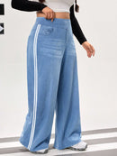 Calça Feminina Jeans de Malha - Kaelen. Plus Size