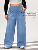 Calça Feminina Jeans de Malha - Kaelen. Plus Size